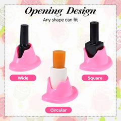 Gjinxi nail-art-display-stand-set-of-4 showcases colors neatly on desks.