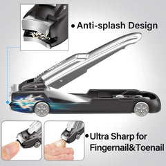GJNL ergonomic nail clipper with longer handle for comfortable trimming.