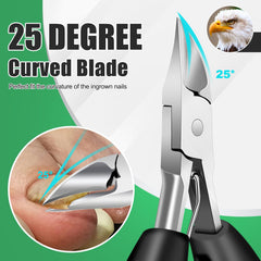 GJNL angled-head toe clipper for seniors enabling precise cuts