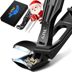 GJNL angled-head toenail clippers provide precise cuts for thick nails.