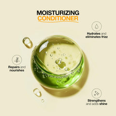 GK HAIR Moisturizing Conditioner protects color vibrancy during daily washing routines.