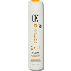 GK Hair Vegan Moisture Repair Shampoo bottle showing color-safe hydration for color-treated hair