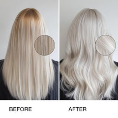 GK Hair blue-base-toning formula shown for neutralizing brassy tones.