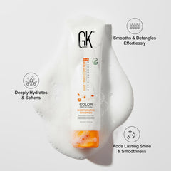 GK HAIR conditioner travel-size bottle delivers smoothing hydration for detangling