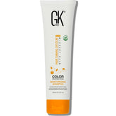 GK Hair Moisturizing Shampoo bottle closeup showing hydrating formula for dry hair.
