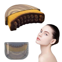 GKOKG Lymphatic Contour Face Brush front view for portable puffiness relief and contouring