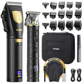 GLAKER cordless hair clippers with 6500RPM motor deliver smooth cutting power
