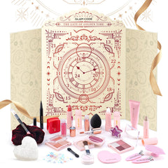 Glam Code makeup advent calendar cover—festive packaging for holiday gifting.