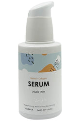Glamfox Retinol + Collagen Serum bottle close-up, highlighting lightweight hydration for any routine.