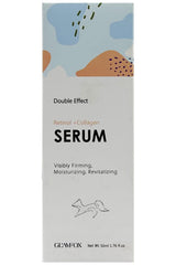 Glamfox serum texture closeup demonstrates fast-absorbing formula and surface hydration.