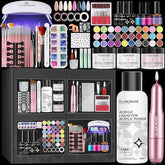 Glamonade acrylic nail kit beginners set closeup showing all-in-one tools for at-home nails