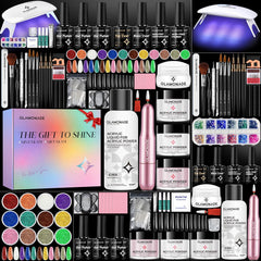 Glamonade acrylic nail kit nail drill demonstrates precise shaping for salon-like results