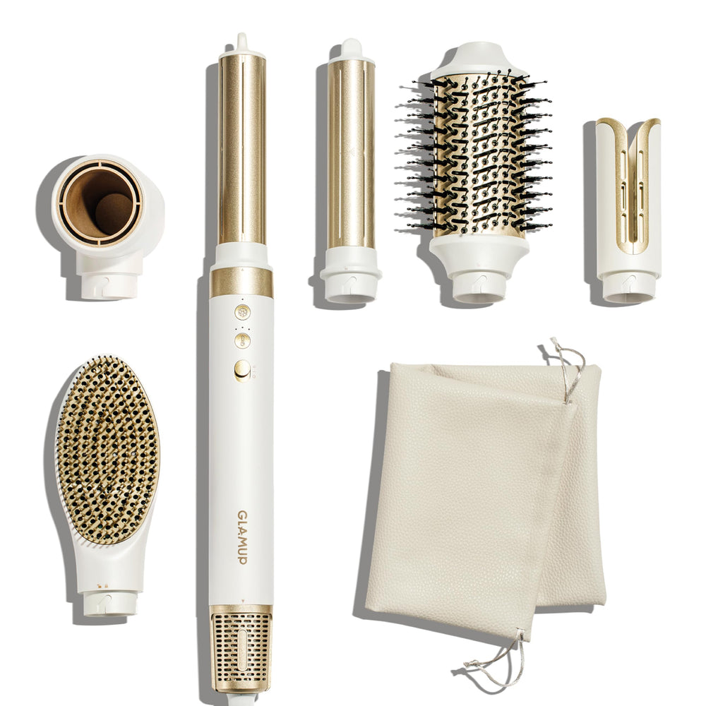 GlamUp GLAMUP 6 in 1 hot air styler packaging highlights premium gift-ready presentation.