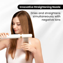 GlamUp GLAMUP 6 in 1 hot air styler wrap curlers shows smooth curling for defined waves.