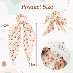 Glaudmeiss soft satin hair tie with bow offers gentle grip without hair pulling.