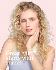 Glaze Supergloss texture close-up highlights Babassu oil nourishing feel for hydrated hair