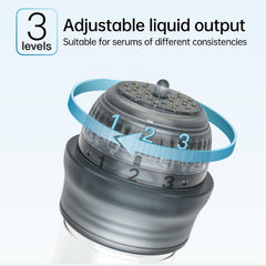 Glemme system with serum-output levels offers tailored product delivery.