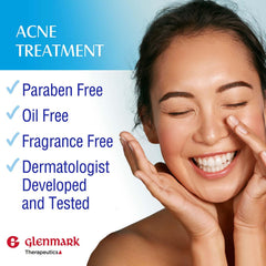 Glenmark Therapeutics Adapalene Gel paraben-free label on packaging