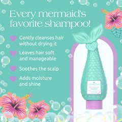 Glimmer Wish Mermaid Shampoo pump dispensing demonstrates mess-free, easy application for busy mornings.