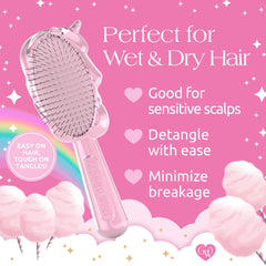 Glimmer Wish detangler for wet or dry hair easing tangles.