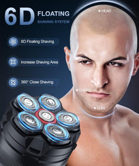 GLLAVA head shaver 10000rpm motor delivers fast, smooth bald head shaving.