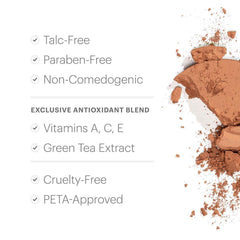 Glo Skin Beauty pressed base Honey Light swatch on skin showing natural coverage