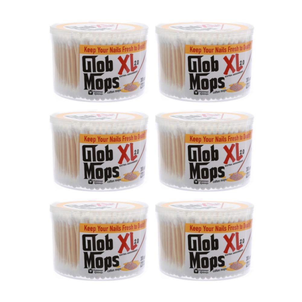 Glob Mops XL 2.0 cotton swabs front view bundle for on-the-go, eco-friendly care.