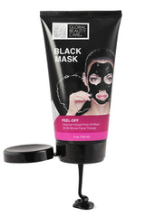 Global Beauty Care charcoal impurities drawing closeup shows deep-cleanse potential.