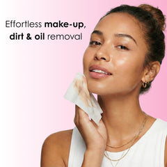 Global Beauty Care collagen wipes texture closeup demonstrating soft spa-like cleansing