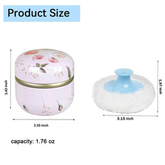 Glooyoderr sealed dust container keeps powder fresh for longer, ideal for travel.