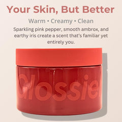 Glossier Crème de You soft-skin touch with shea butter and jojoba oil.