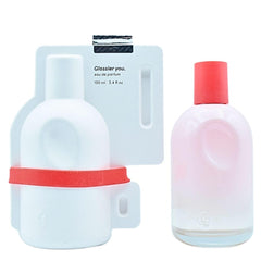 Glossier You bottle front with fingerprint detail for a personalized scent