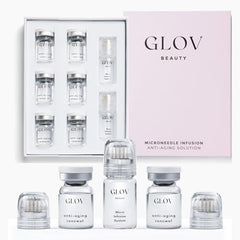 Glov Beauty Micro Infusion Face-Lips Stamp creates a subtle glow and smooth texture.