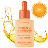 Glow Elixir serum bottle close-up for radiant hydration