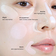 Glow not dry concealer white-bottom brightens under-eye for lifted appearance
