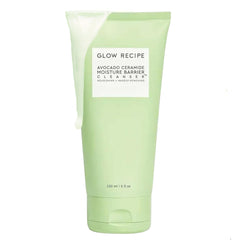 Glow Recipe Avocado Ceramide Cleanser bottle pump milky gel ready to dispense for gentle hydration.