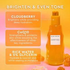 Glow Recipe CoQ10 Essence travel-size bottle signals multi-benefit hydration and barrier support.
