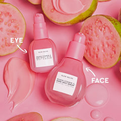 Glow Recipe guava vitamin C serum pour showing silky, quick-absorption texture
