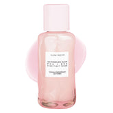 Glow Recipe PHA + BHA Toner bottle closeup demonstrates gentle exfoliation for brighter skin