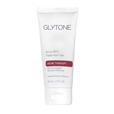 Glytone Acne BPO treatment gel 5% tube closeup, targeted spot care on skin