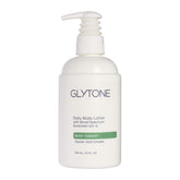 Glytone Daily Body Lotion SPF15 bottle pump for daily hydration and sun protection.