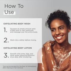 Glytone glycolic acid body wash assists smoothing KP-prone areas with regular use