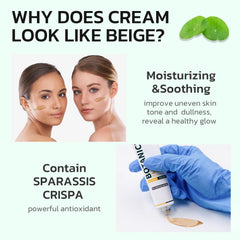 GNJOY PDRN Cream centella texture swatch reveals lightweight, non-greasy feel.