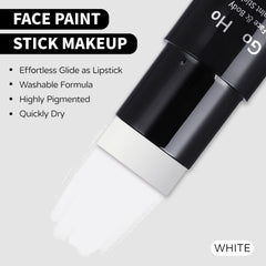 Go Ho black face paint stick closed packaging enables bold, high-contrast detailing.