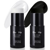 Go Ho white face paint stick closed packaging enables quick, clean application.