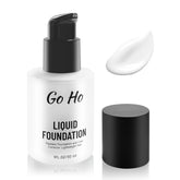 Go Ho white liquid foundation bottle pour enables smooth, even coverage.