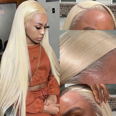 Goalroya 613 HD lace frontal close-up shows transparent lace and seamless blend across skin tones.