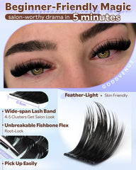 Goddvenus 10-16mm mixed-length clusters provide customizable lash length options.