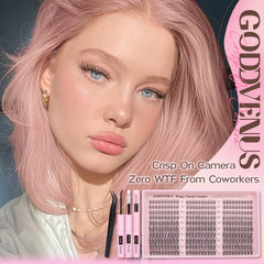 Goddvenus beginner-friendly cluster lashes for simple at-home application