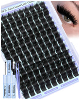 Goddvenus lash clusters kit with spikes for salon-like volume and dramatic eyes.